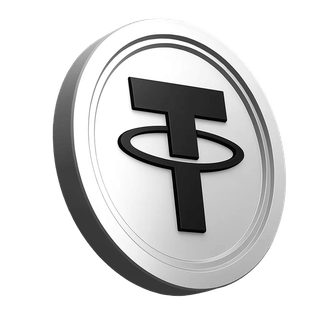 Tether USDT-muntelement binnen het gedeelte over vertrouwen van de tradingcommunity